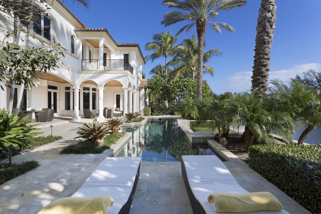Pool Intracoastal Waterway View European Inspired Elegance Luxury Home Luxury Real Estate Waterfront Deepwater Dock South Florida Palm Beach County Pascal Liguori and Son Broker Associates