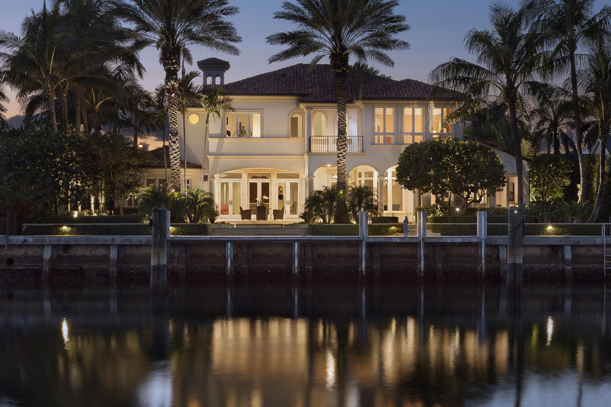 European Inspired Elegance Luxury Home Luxury Real Estate Waterfront Deepwater Dock South Florida Palm Beach County Pascal Liguori and Son Broker Associates