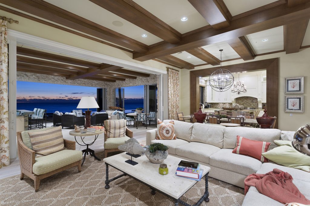 Luxury Real Estate Infinity Edge Pool Outdoor Living Space Resort Style Oceanfront Pascal Liguori and Son Broker Associates Premier Estate Properties Palm Trees Mansion
